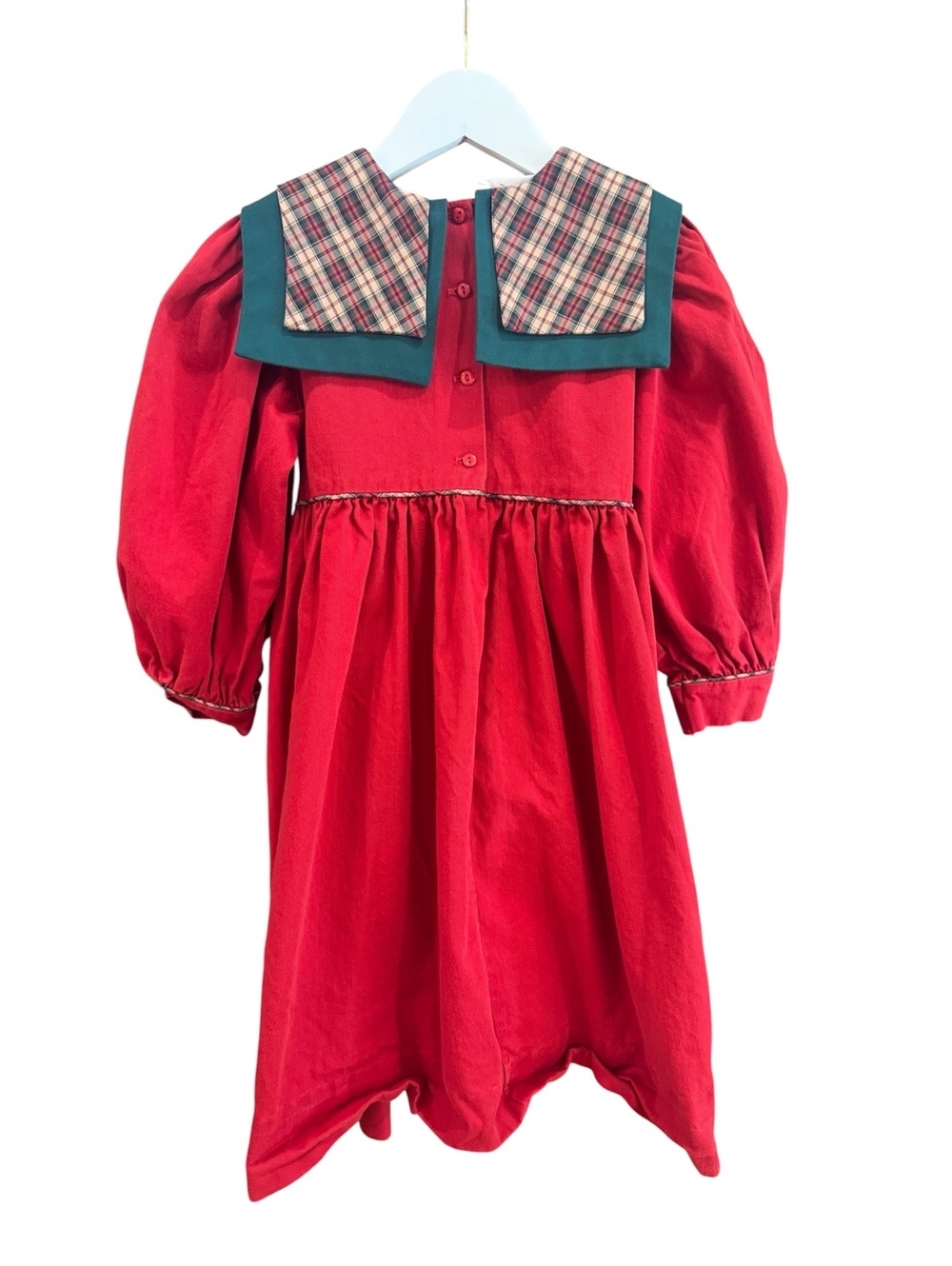 Girls Vintage Red Dress - Picture 2 of 2
